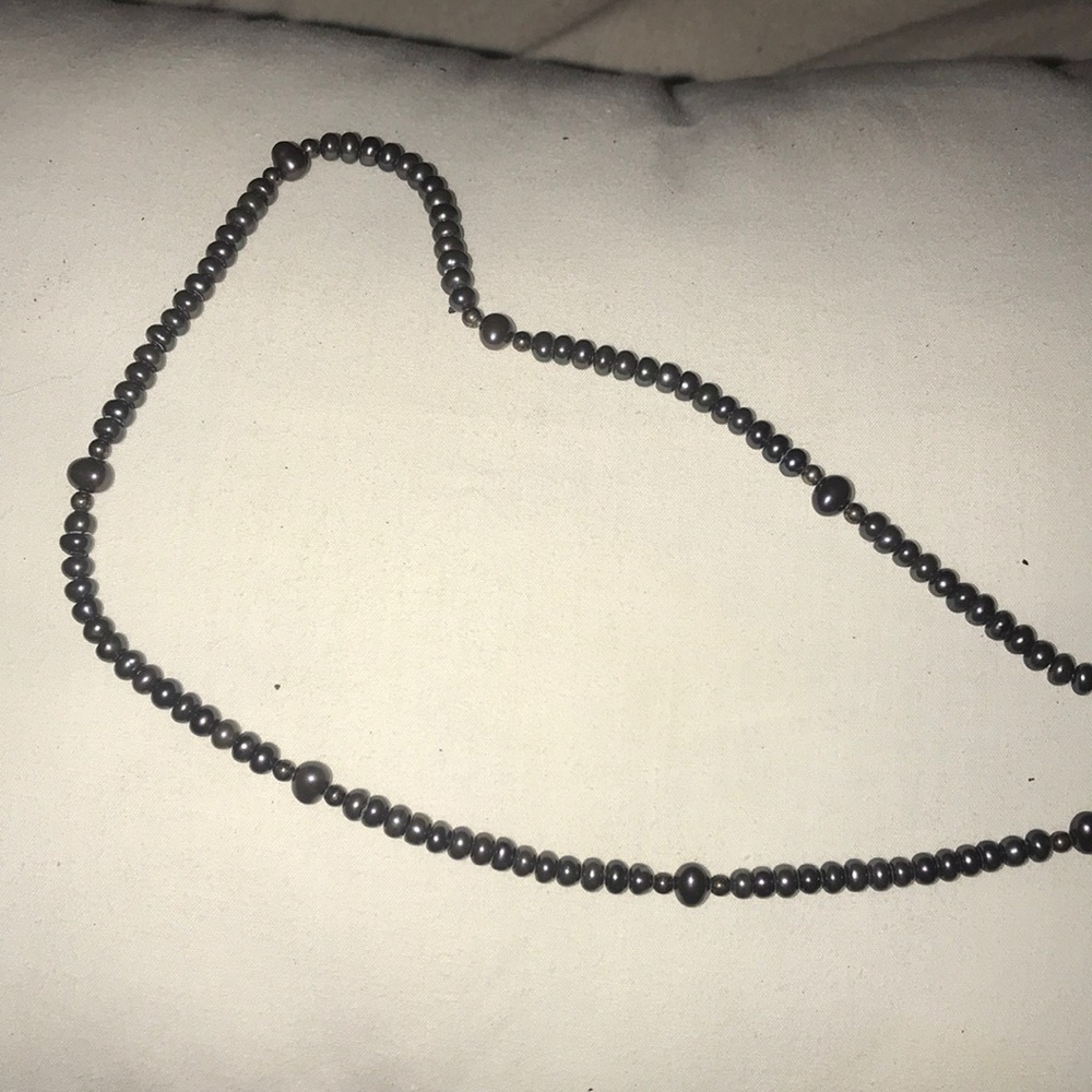 Honora black pearl necklace